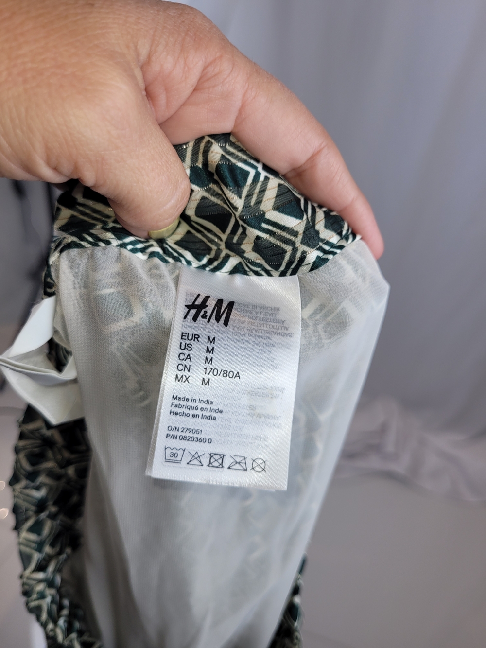 H&M Green Geometric Maxi Skirt - Picture 9 of 12